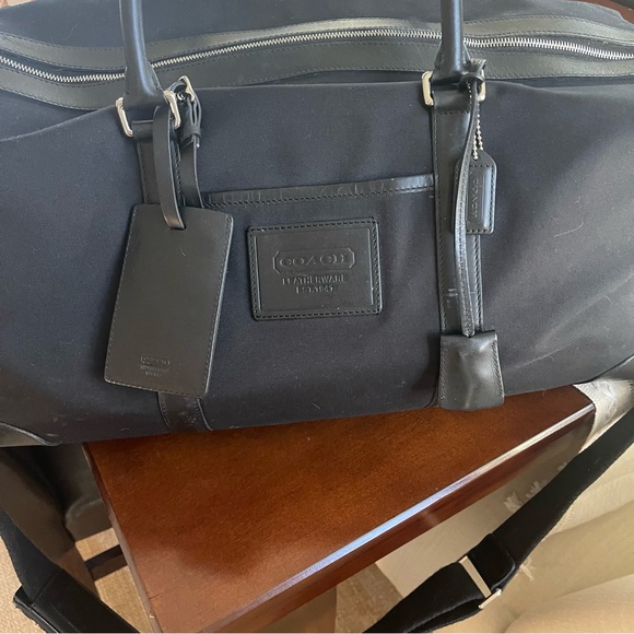 Coach -Weekender Duffle/Carry On | 5962 | Black Canvas with Black Leathe… - Picture 14 of 16